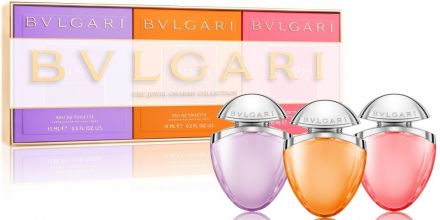 Bvlgari Omnia Collection Set - Toaletní voda pro ženy Omnia Amethyste,Omnia Indian Garnet,Omnia Coral 3x15 ml Dárková sada