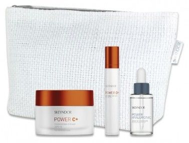 Skeyndor Power C+ normální/suchá pleť Letní Set - Krém suchá pleť 50ml + Oční krém 15ml + Booster 15ml + Neceser Dárková sada