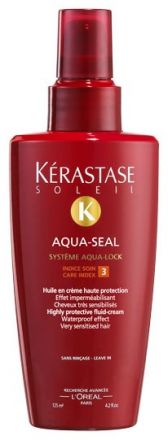 Kérastase Soleil Aqua Seal Highly Protective Fluid-cream - Ochranný fluid-krém pro vlasy namáhané sluncem 125ml