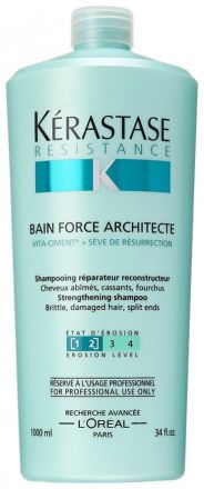 Kerastase Resistance Bain Force Architecte Shampoo - Šampon pro velmi poškozené vlasy 1000ml