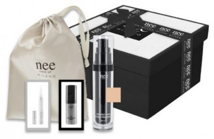 Nee Vánoční sada č.1 - Make-up okysličující X1 30ml - Báze pod make-up 2ml + Korektor 1ml + Saténový sáček Dárková sada