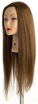 Labor Pro Cvičná hlava - 100% pravých vlasů Tmavá blond 60 cm - Extra dlouhé