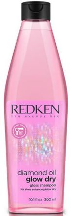 Redken Diamond Oil Glow Dry Shampoo - Šampon pro lesk a ochranu vlasů při fénování 300ml