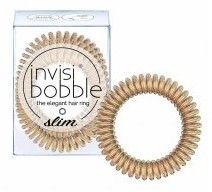 Invisibobble Slim - Gumička do vlasů slim zlatá 3 ks