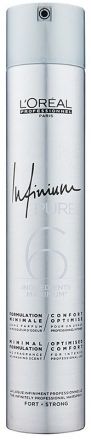 L'oréal Professionnel Infinium Pure 6 Extra Strong - Lak na vlasy s extra silnou fixací 500 ml