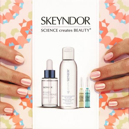 Skeyndor Hydra Set - Intenzivní hydratační sérum 30ml + micelární voda 100ml + Koncentrát Uniq Cure 2x2ml Dárková sada
