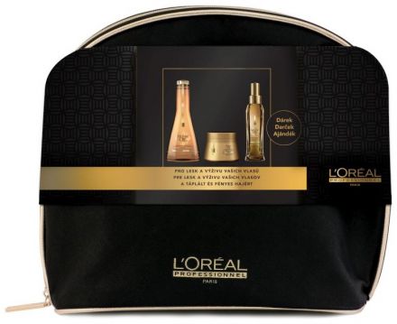 L´oréal Professionnel Mythic Oil Vánoční Set 2018 - Šampon pro jemné vlasy 250 ml + maska 200 ml + olej 100 ml Dárková sada