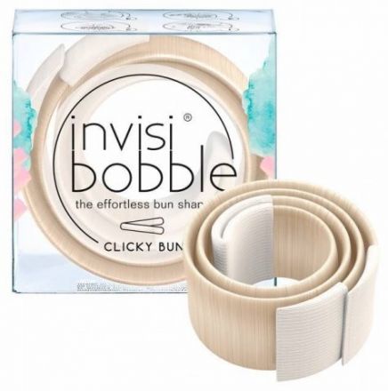 Invisibobble Clicky Bun - Pásy do vlasů Béžová 1ks