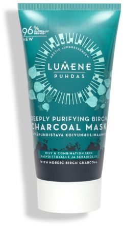 Lumene Puhdas Deeply Purifying Birch Charcoal Mask - Hloubkově čistící maska s dřevěným uhlím 75 ml