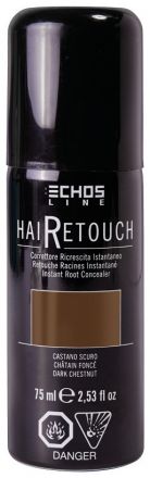 Echosline Hair Retouch - Barevný korektor na odrosty Tmavě kaštanová 75ml