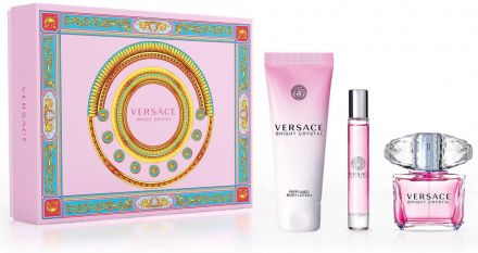 Versace Bright Crystal pro ženy Set - EDT 90 ml + tělové mléko 150 ml + EDT 10 ml Dárková sada
