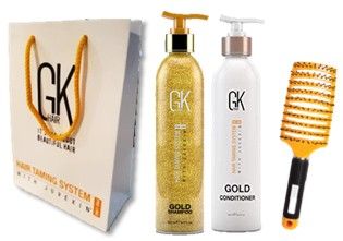 GK Hair Gold Sada - Šampon Gold 250 ml + kondicionér Gold 250 ml Dárková sada