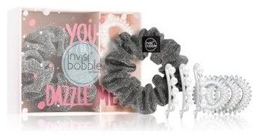 Invisibobble Sparks Flying Trio Set - Sprunchie gumička do vlasů 1ks + Waver Sponka do vlasů 3ks + Original Gumička do vlasů 3ks Dárková sada