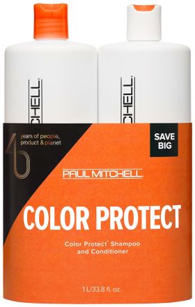 Paul Mitchell Color Protect Big Set - Šampon 1000 ml + kondicionér 1000 ml + Osuška Dárková sada