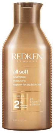 Redken All Soft Shampoo - Zjemňující šampon pro suché vlasy 500 ml