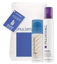 Paul Mitchell Extra-Body Duo Travel bag - Tužidlo na vlasy 200 ml + stylingový krém 150 ml Dárková sada