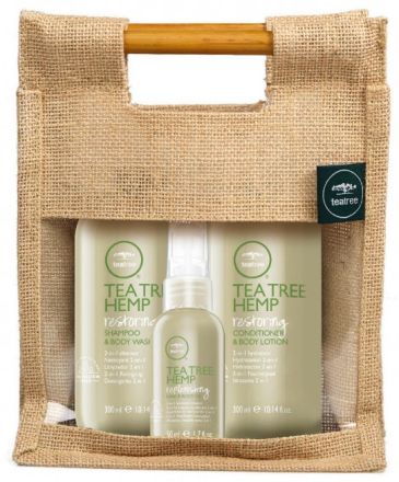 Paul Mitchell Tea Tree Hemp Sada - Šampon 300 ml + kondicionér 300 ml + hydratační sprej 50 ml Dárková sada