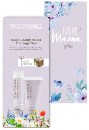 Paul Mitchell Clean Beauty Repair Jarní Duo - Šampon 250 ml + kondicionér 250 ml Dárková sada