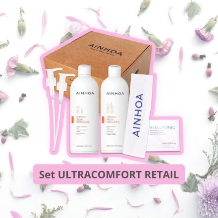 Ainhoa Skin Primers Ultracomfort Clean set I - Čistící mléko 350 ml + tonikum 350 ml Dárková sada