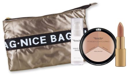 Pierre René Set Glam Vánoční Sada - Zjemňující báze 30 ml + konturovací paletka č. 01 23 g + matná rtěnka č. 37 4,8 g Dárková sada