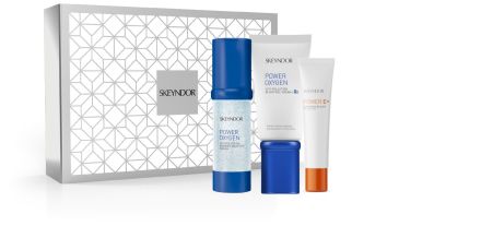 Skeyndor Power Oxygen Vánoční Sada - Gel-krém 50 ml + sérum 30 ml + oční krém power c+ 15 ml Dárková sada