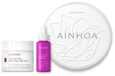 Ainhoa Phyto Retin+ Anti-Age Vánoční Sada - Pleťový krém 50 ml + elixír 50 ml Dárková sada