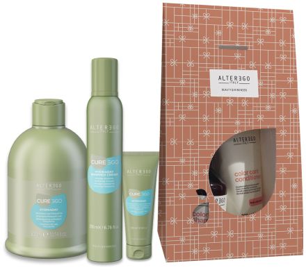 Alter Ego Ego Line Hydraday Vánoční Set - Šampon 300 ml + šlehačka 200 ml + kondicionér 50 ml Dárková sada