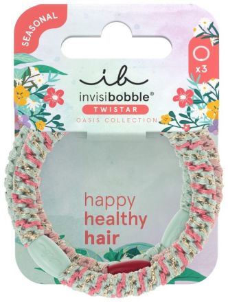 Invisibobble TWISTAR OASIS Mint Braids - Gumička do vlasů 3 ks