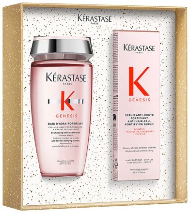 Kérastase Genesis Duo Vánoční Set - Šampon Hydra 250 ml + sérum proti padání vlasů 90 ml Dárková sada