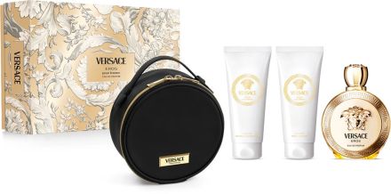 Versace Eros Pour Femme Set - EDP 100 ml + sprchový gel 100 ml + tělové mléko 100 ml + kabelka Dárková sada