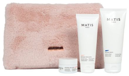 Matis Paris Sensi Cold Set - Ochranný klimatický krém 50 ml + balzám na rty 8g + Regenerační maska na ruce a nohy 50 ml Dárková sada