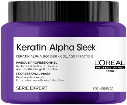 L´oréal Professionnel Keratin Alpha Sleek Mask - Uhlazující maska na vlasy 500 ml