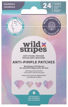 Wild Stripes Anti-Pimple Patches Diamond Recover - Náplati na pupínky 24 ks