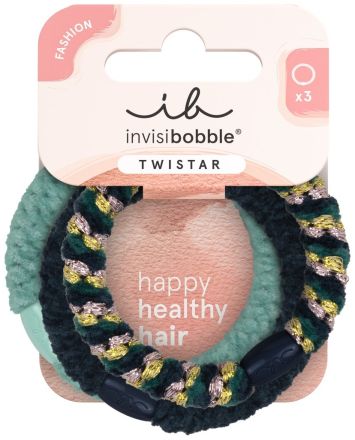 Invisibobble TWISTAR Blue Balance - Gumička do vlasů 3 ks