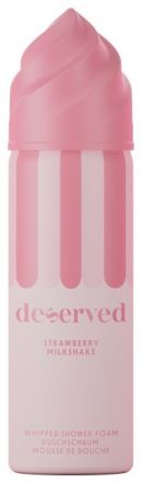 Deserved Whipped Shower Foam Strawberry Milkshake - Sprchová pěna 100 ml