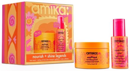 Amika Set Nourish + Shine Legends - Vyživující maska 250 ml + olej na vlasy 50 ml Dárková sada