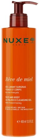 Nuxe Paris Rêve De Miel Face and Body Ultra-rich Cleansing Gel - Čistící gel na tvář a tělo 400 ml