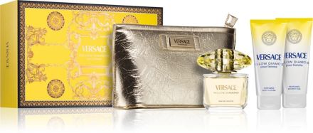 Versace Yellow Diamond Set - EDP 90ml + Sprchový gel 100ml + Tělové mléko 100ml + Kosmetická taštička Dárková sada