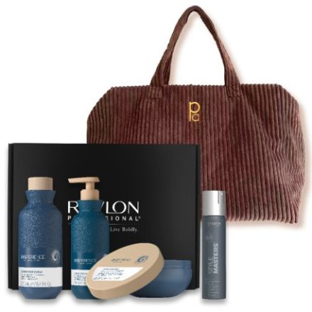 Revlon Professional Eksperience Conscious Curls Vánoční Set - Šampon 250 ml + gelový krém 200 ml + maska 200 ml + lak na vlasy 75 ml Dárková sada