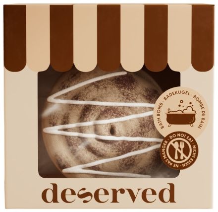 Deserved Bath Bomb Cinnamon Chai Bun - Koupelová bomba do vany s vůní skořice a čaje chai