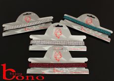 Koženkový choker s kamínky 1ks