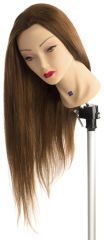 Labor Pro Cvičná hlava - 100% pravých vlasů Tmavá blond 60 cm - Extra dlouhé