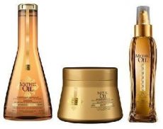 L´oréal Professionnel Mythic Oil Vánoční Set 2018 - Šampon pro jemné vlasy 250 ml + maska 200 ml + olej 100 ml Dárková sada