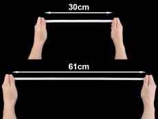 Prádlová pruženka Bílá 12 mm/30m