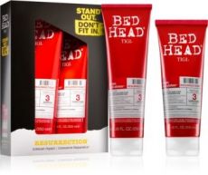 Tigi Bed Head Resurrection Travel Set - šampon pro velmi poškozené vlasy 75 ml + kondicionér 75 ml + lak na vlasy 100 ml Dárková sada
