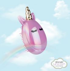 Detangler Unicorn - Dětský kartáč na vlasy jednorožec fialový