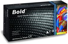 Bold®Aurelia® Black Nitrile Gloves - Jednorázové nitrilové rukavice S Černé 100ks