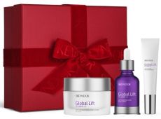Skeyndor Global Lift Vánoční Set - Liftingový Krém pro suchou pleť 50 ml + Modelační elixír na obličej a krk 30 ml + krém na oční okolí 15 ml Dárková sada