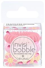 Invisibobble ORIGINAL Retro Dreamin‘ 50 Shades of Hue - Gumička do vlasů 1x růžová + 1 x sv. růžová + 1 x žlutá