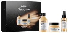 L´oréal Professionnel Serie Expert Absolut Repair Trio Vánoční Set - Šampon 300 ml + maska 250 ml + olej 90 ml Dárková sada